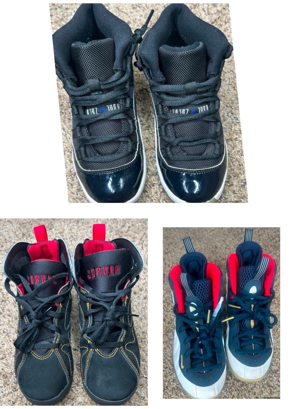 🟣 three bundles shoes